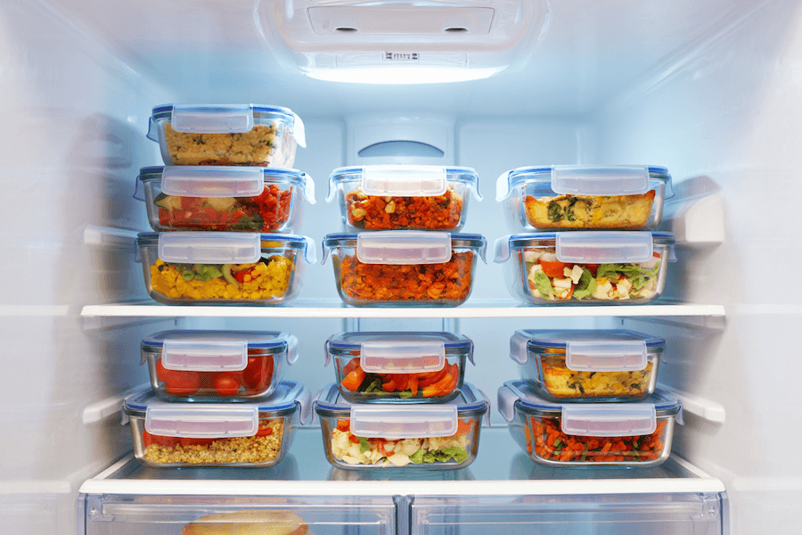 contenants hermétiques frigo batch cooking