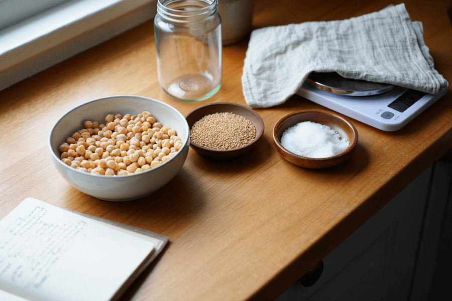 fermentation pois chiche preparation