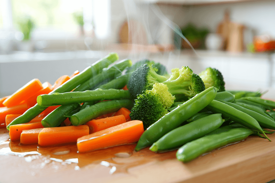 obtenir légumes croquants